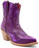 Image #1 - Ferrini Women's Pixie Western Booties - Round Toe, Purple, hi-res