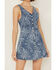 Image #3 - Lili Sidonio Women's Denim Floral Dress, Blue, hi-res