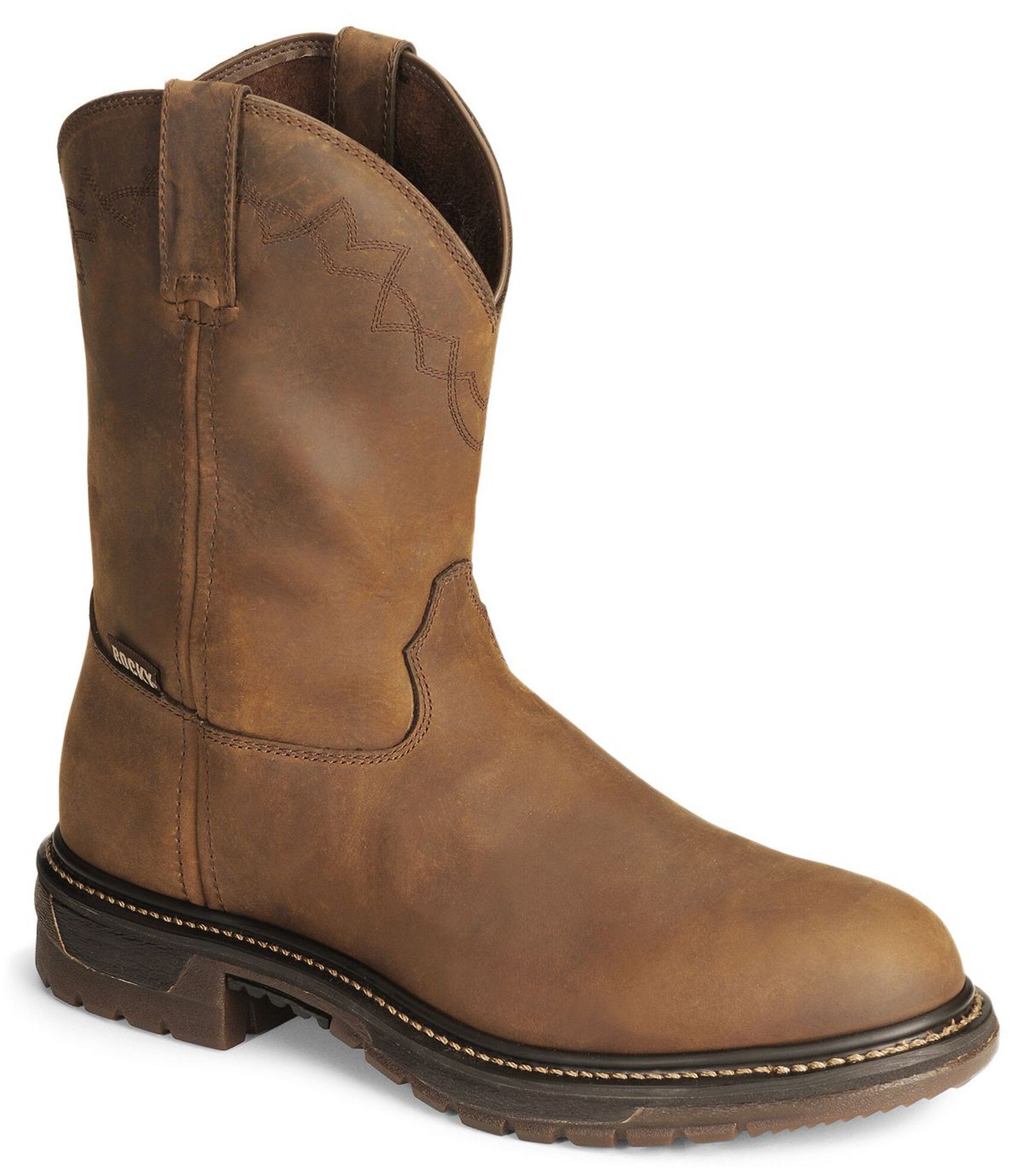 Rocky cowboy work boots cheap