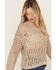Image #2 - Cleo + Wolf Women's Allison Spacedye Open Weave Sweater, Yellow, hi-res