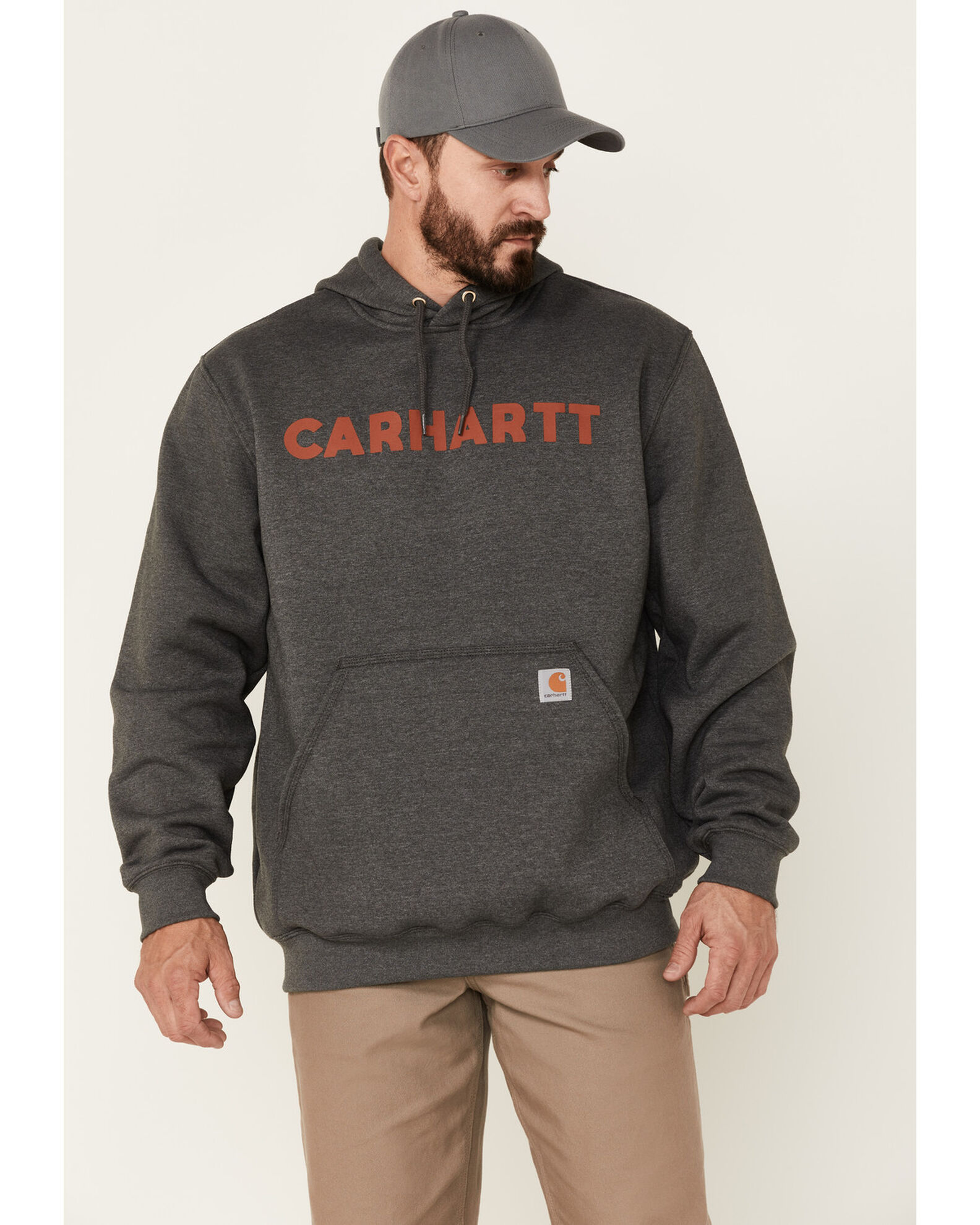 Carhartt best sale charcoal hoodie