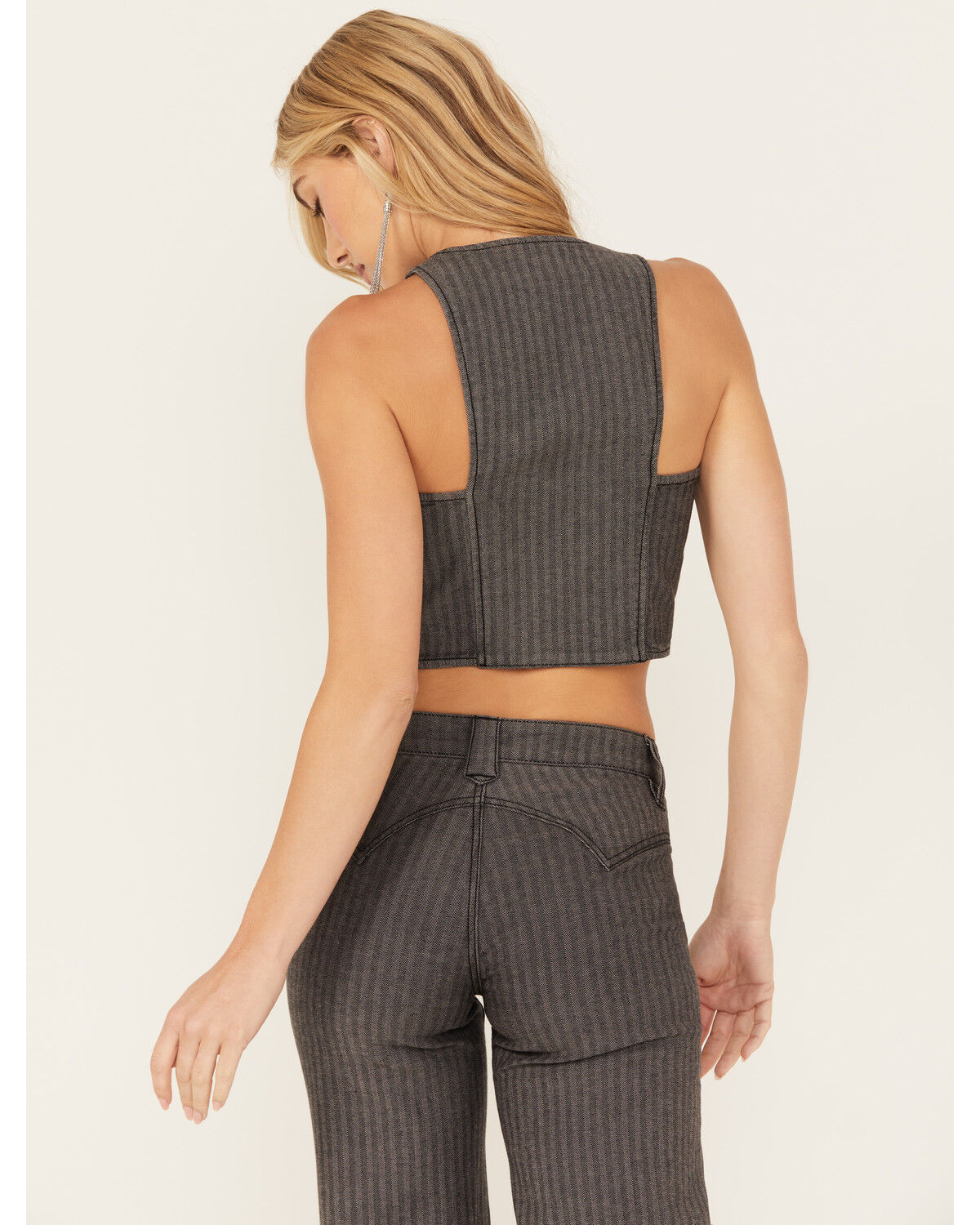 Image #4 - Idyllwind Women's Annex Herringbone Vest, Black, hi-res