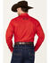 Image #4 - Rodeo Clothing Men's Horseshoe Embroidered Long Sleeve Snap Western Shirt, Red, hi-res