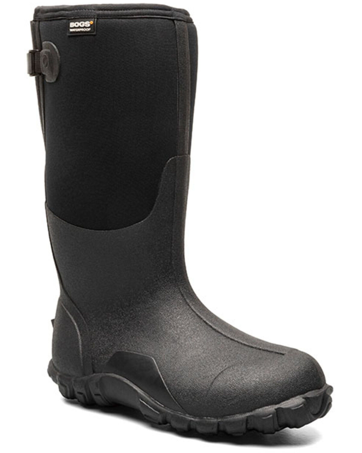 Image #1 - Bogs Men's Classic High Adjustable Calf Rubber Boots - Round Toe, Black, hi-res