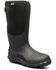 Image #1 - Bogs Men's Classic High Adjustable Calf Rubber Boots - Round Toe, Black, hi-res