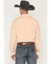 Image #4 - Wrangler X Cody Johnson Men's Solid Long Sleeve Pearl Snap Western Shirt, Orange, hi-res