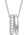 Image #1 - Montana Silversmiths Women's Duo Ring Sparkle Necklace, Silver, hi-res