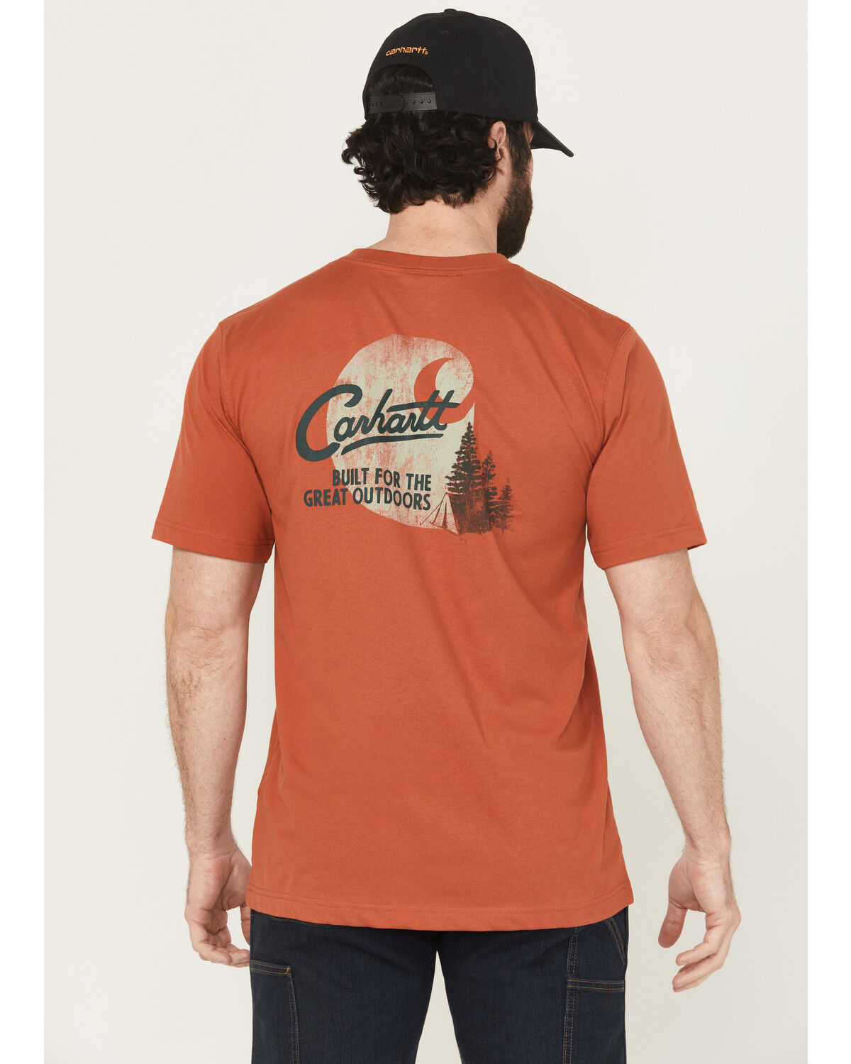 Image #1 - Carhartt Men's Camp Relaxed Fit Lightweight Short Sleeve Pocket T-Shirt, , hi-res