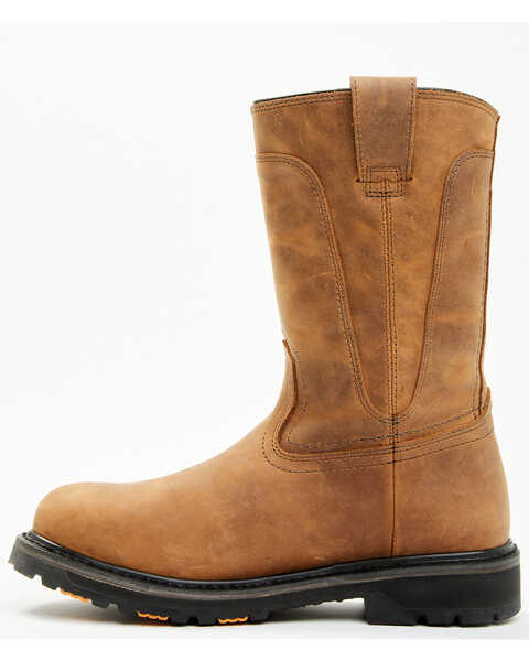 Image #3 - Hawx Men's 11" Industrial Wellington Work Boots - Composite Toe , Brown, hi-res