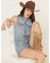 Image #1 - Show Me Your Mumu Women's Rancho Mirage Romper, Medium Wash, hi-res