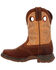 Durango Boys' Lil Rebel Wester Boots - Broad Square Toe, Brown, hi-res