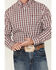 Image #3 - Wrangler Men's Plaid Print Long Sleeve Button Down Western Shirt, Red, hi-res