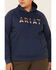 Image #3 - Ariat Women's Serape Logo Hoodie Sweatshirt - Plus, Navy, hi-res