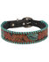 Image #2 - Myra Full Bloom Tooled Leather Dog Collar, Brown, hi-res
