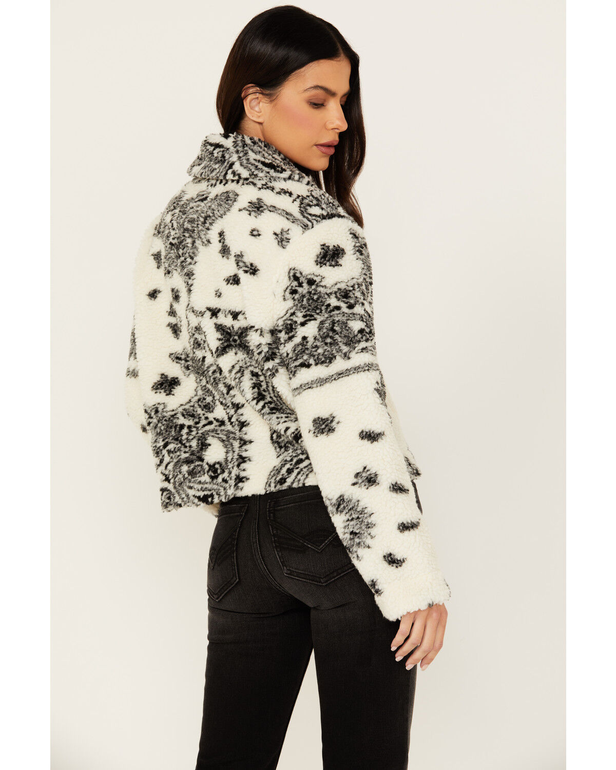Image #4 - Idyllwind Women's Oak Sherpa Jacket, Ivory, hi-res