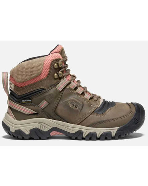 Keen Women's Timberwolf Waterproof Ridge Flex Hiking Boots - Round Toe, Brown, hi-res