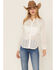 Image #1 - Idyllwind Women's Rockstreet Fringe Button-Down Western Shirt, White, hi-res