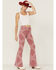 Image #3 - Shyanne Women's Red Bandana Print Flare Jeans, , hi-res