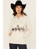 Image #1 - Ariat Women's Boot Barn Exclusive 1/2 Zip Scenic Pullover, Oatmeal, hi-res