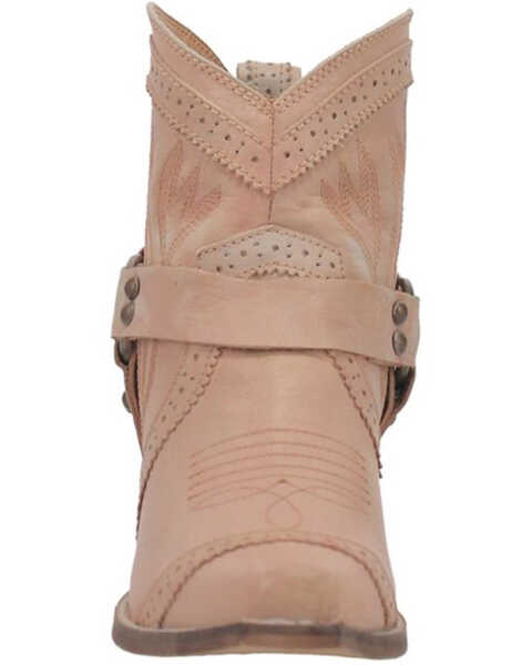 Image #4 - Dingo Women's Gummy Bear Harness Western Fashion Booties - Snip Toe, Natural, hi-res