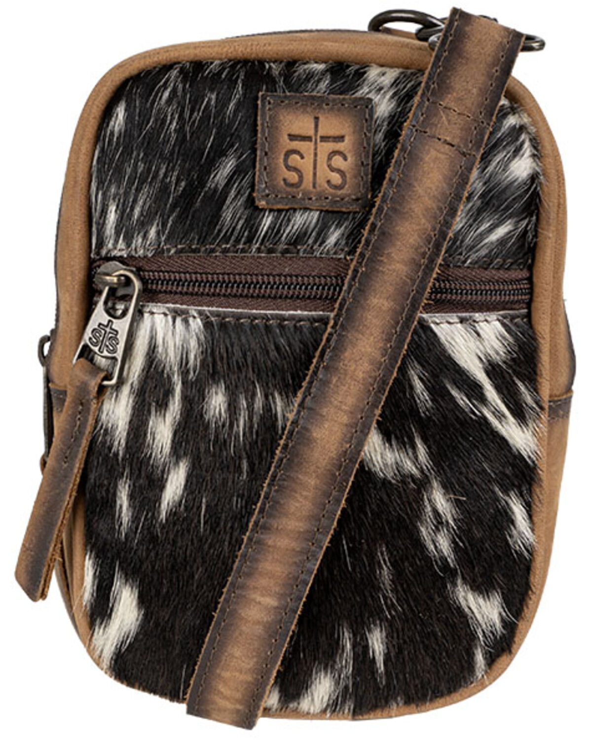Image #1 - STS Ranchwear by Carroll Women's Cowhide Auzlyn Crossbody Bag, Tan, hi-res