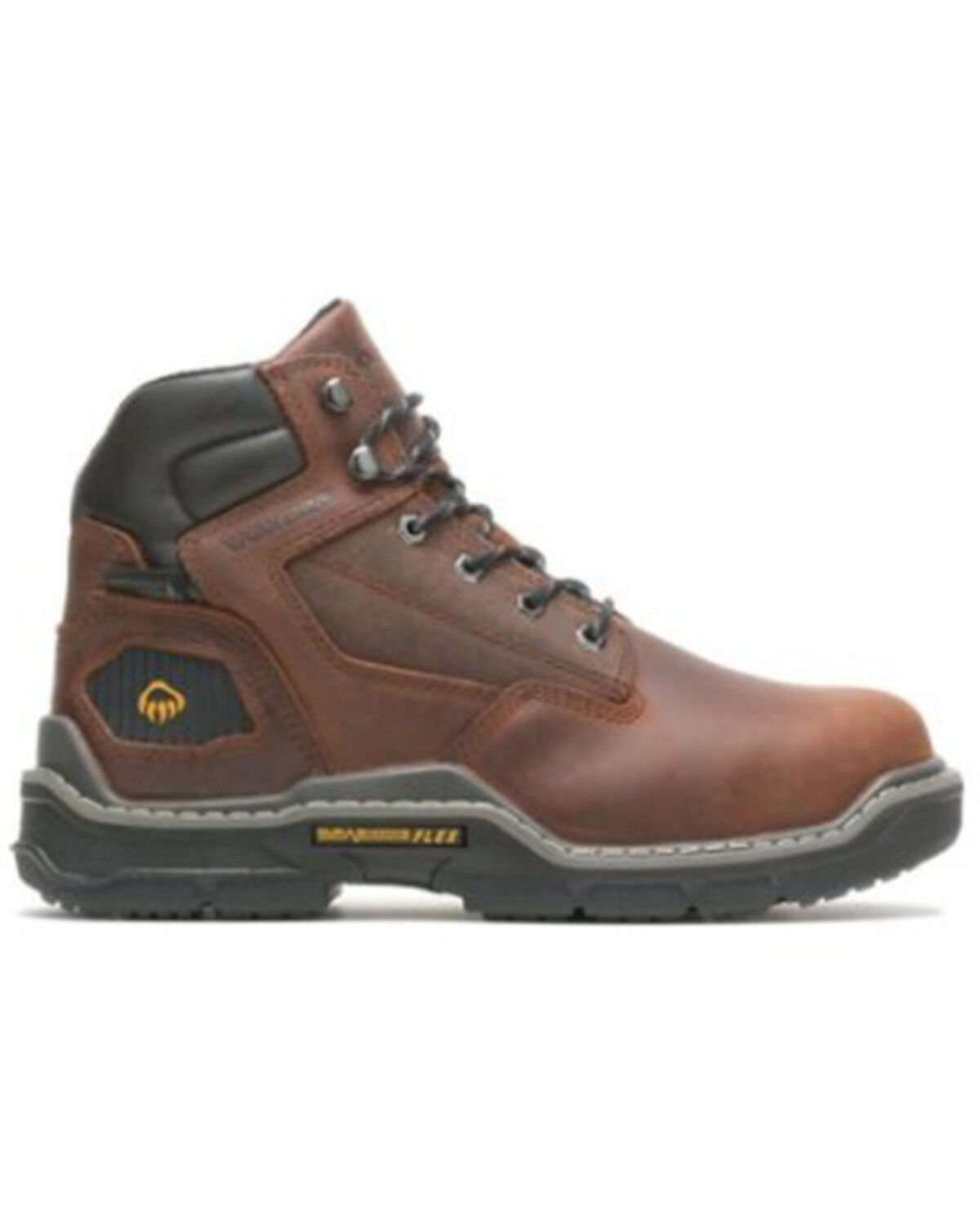 Image #2 - Wolverine Men's Raider DuraShock Insulated Lace-Up Work Boots - Soft Toe, Brown, hi-res