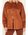 Image #3 - Cleo + Wolf Women's Faux Suede Shacket, Cognac, hi-res