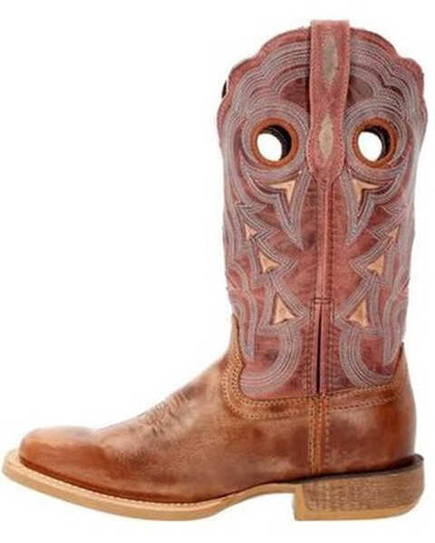 Image #3 - Durango Women's Red Lady Rebel Pro Western Performance Boots - Broad Square Toe , Rose, hi-res