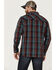 Image #4 - Moonshine Spirit Men's Fire Starter Large Plaid Long Sleeve Snap Western Shirt, Red, hi-res