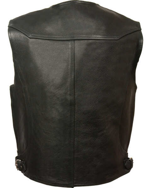 Image #3 - Milwaukee Leather Men's Deep Pocket Vest - Big 4X , Black, hi-res