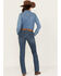 Image #3 - Wrangler Women's Dark Wash Mid Rise Ultimate Riding Bootcut Jeans, Dark Wash, hi-res