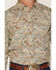 Image #3 - Gibson Trading Co Men's Feelin' Good Paisley Print Long Sleeve Snap Western Shirt, Aqua, hi-res