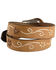 Nocona Belt Co. Women's Floral Stitched Leather Belt, , hi-res