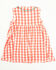 Image #5 - Angel Dear infant Girls' Strawberry Gingham Sleeveless Snap Dress And Diaper Set - 2 Piece, Red, hi-res