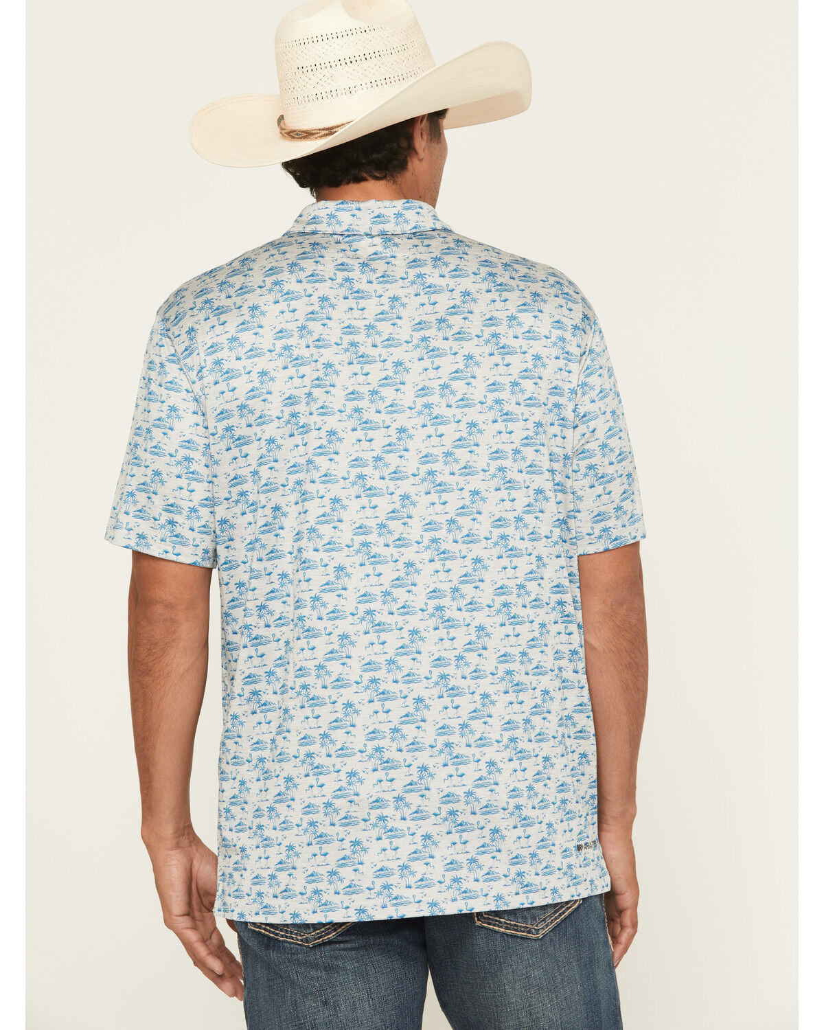 Image #4 - Ariat Men's Charger 2.0 Short Sleeve Button-Down Performance Polo, Heather Grey, hi-res