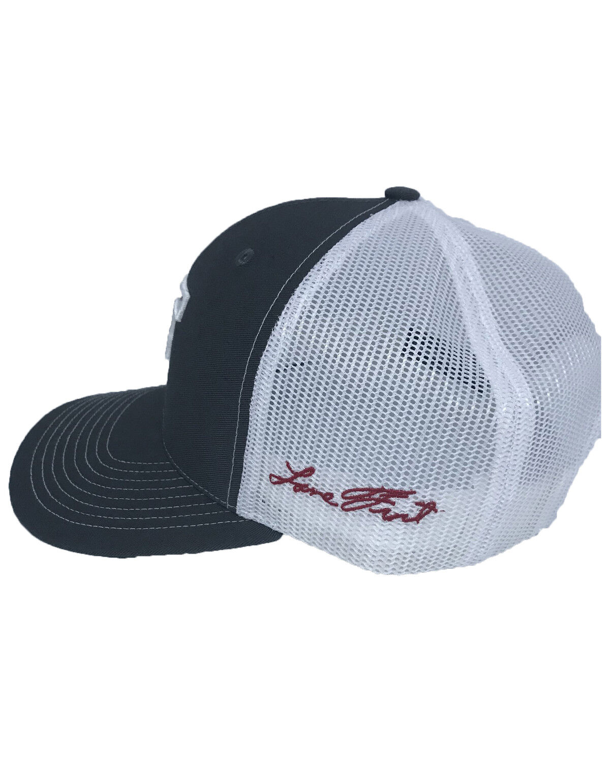 Image #2 - Lane Frost Men's Courage Flag Logo Ball Cap, Charcoal, hi-res