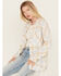 Image #1 - Cleo + Wolf Women's Oversized Plaid Print Button Up, Cream, hi-res