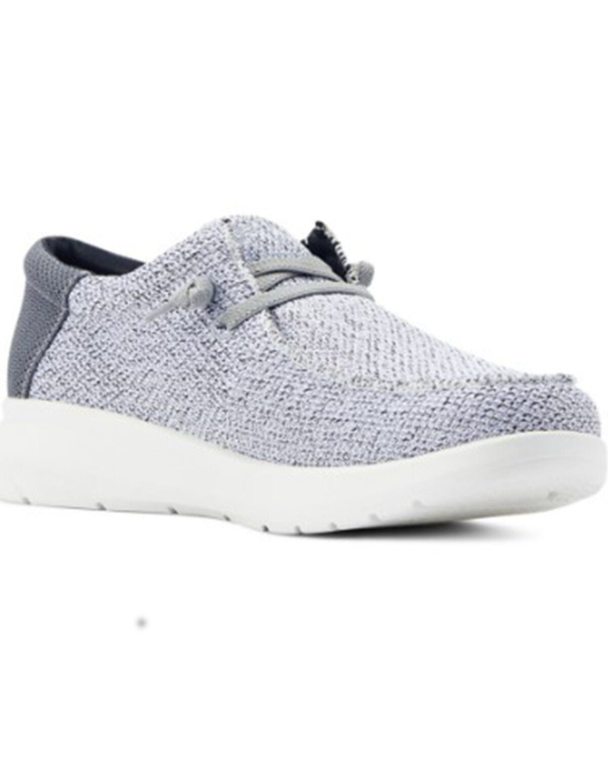 Ariat Men's Hilo 2.0 Stretch Western Casual Shoes - Moc Toe, White, hi-res