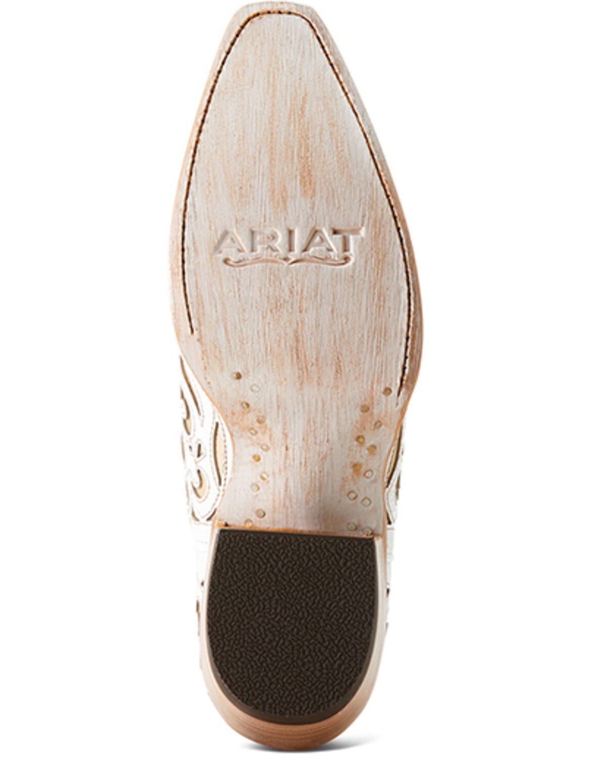 Image #5 - Ariat Women's Valentina Western Booties - Snip Toe, White, hi-res