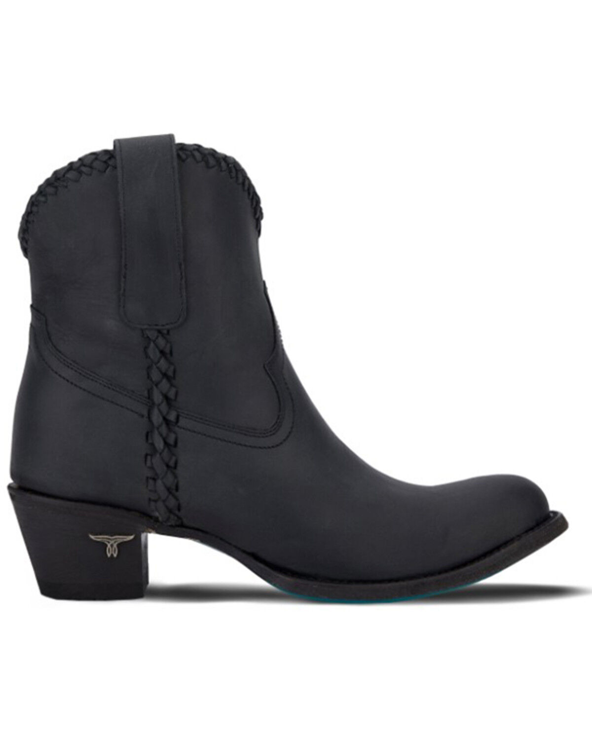 Image #2 - Lane Women's Plain Jane Matte Booties - Round Toe, Black, hi-res
