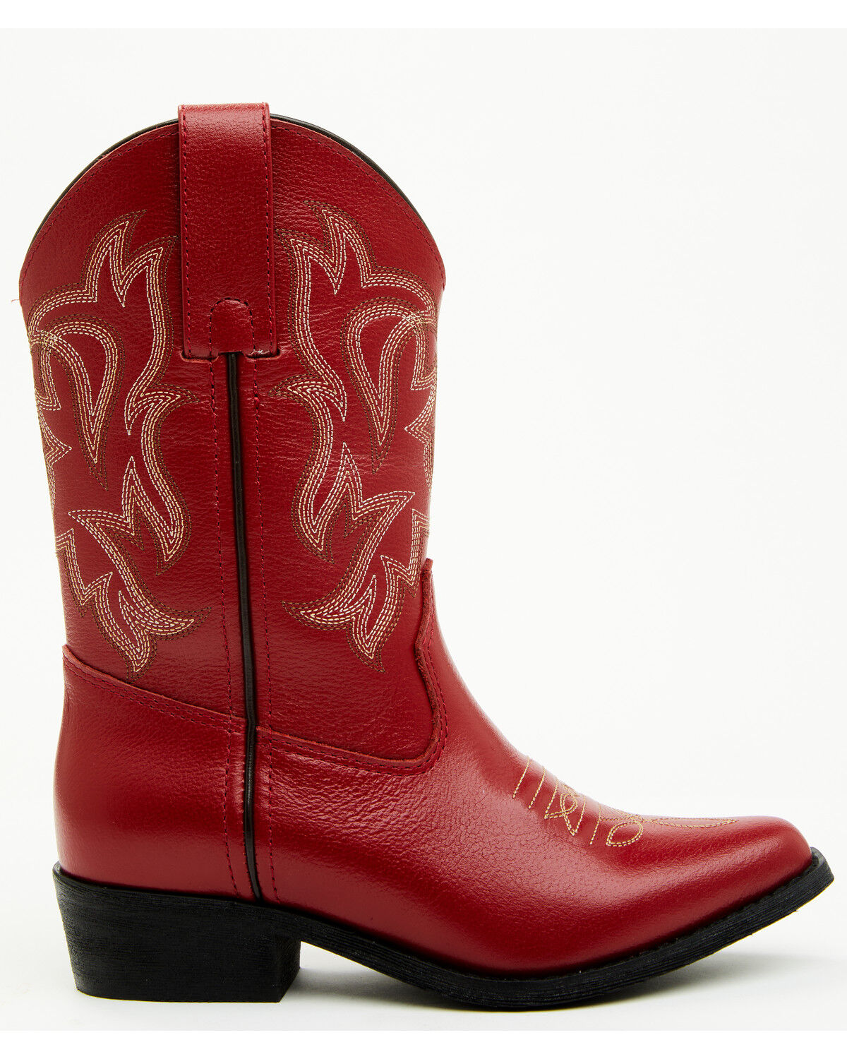 Image #2 - Shyanne Girls' Little Lucille Western Boots - Snip Toe, Red, hi-res