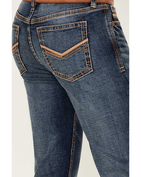 Image #4 - Cody James Men's Stonewall Dark Wash Slim Bootcut Stretch Denim Jeans, Dark Medium Wash, hi-res