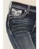 Image #4 - Grace in LA Women's Medium Wash Mid Rise Embellished Bootcut Stretch Denim Jeans, Medium Wash, hi-res