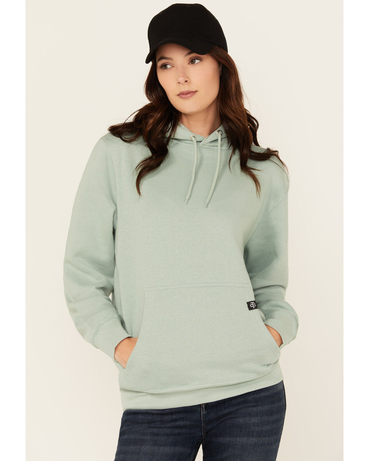 Image #1 - Troll Co Women's Juno Logo Graphic Hoodie, Blue, hi-res