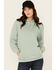 Image #1 - Troll Co Women's Juno Logo Graphic Hoodie, Blue, hi-res