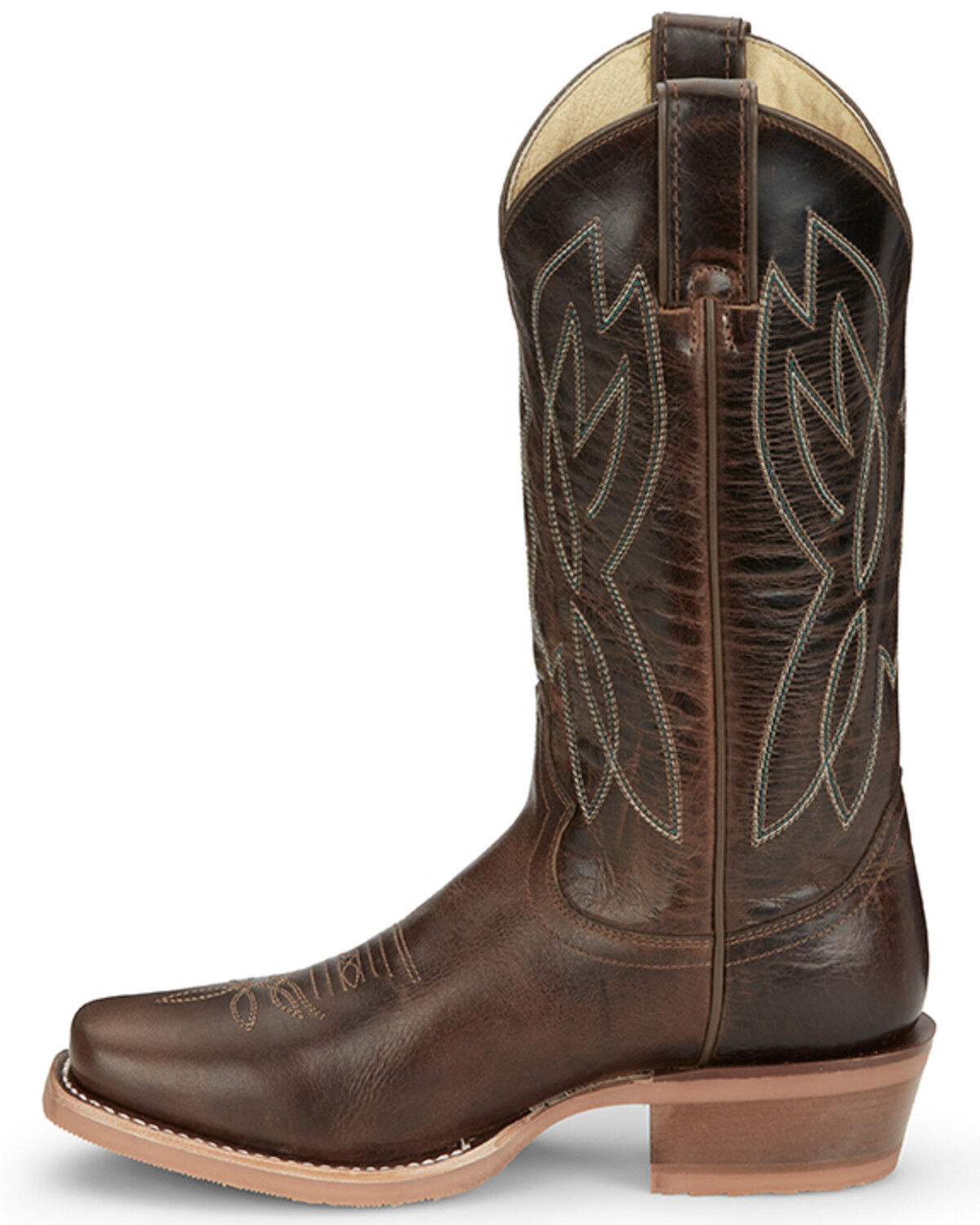 Image #3 - Justin Women's Mayberry Umber Western Boots - Square Toe, Dark Brown, hi-res