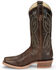 Image #3 - Justin Women's Mayberry Umber Western Boots - Square Toe, Dark Brown, hi-res