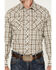 Image #3 - Wrangler Retro Men's Plaid Print Long Sleeve Snap Western Shirt, Tan, hi-res