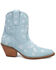 Image #2 - Dingo Women's Sweetheart Embroidered Booties - Round Toe, Blue, hi-res