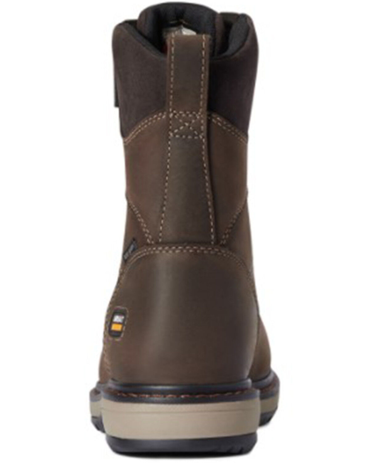 Image #3 - Ariat Women's Dark Brown Riveter 8" H20 400G CSA Glacier Grip Work Boot - Round Toe, , hi-res